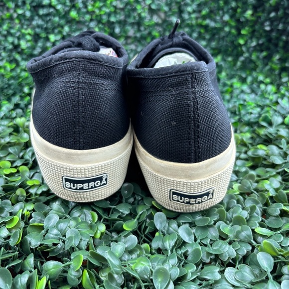 SUPERGA CLASSIC CANVAS SNEAKERS/WEDGE SHOES SIZE 8 - Picture 8 of 8